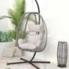 Foldable rattan egg chair