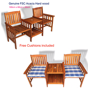 Acacia Hardwood Love Seat Chairs