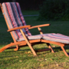 Acacia hardwood Reclining sun lounger