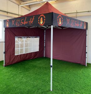 Printed valance banner wrap