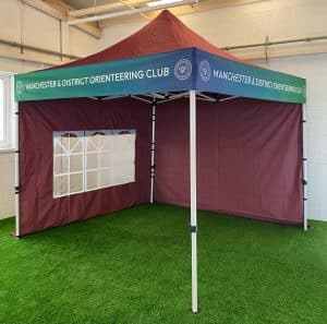 Printed valance banner wrap