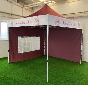 Printed valance banner wrap