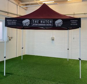 Printed valance banner wrap